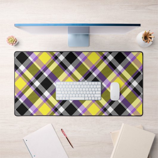 Drapeau de fierté éclectique boho non binaire à ca (Bureau 1)