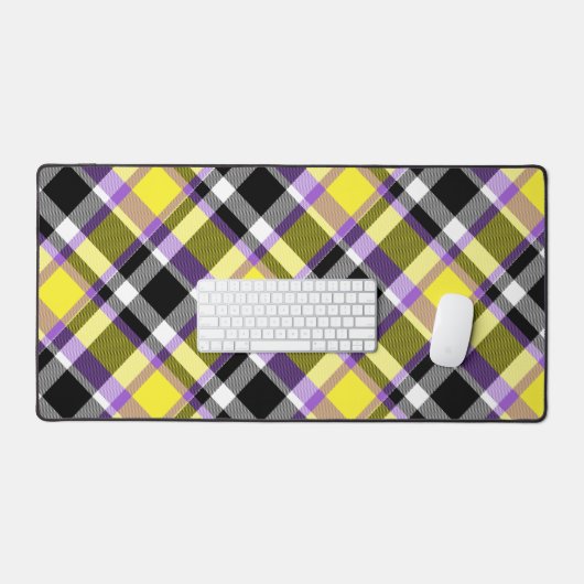 Drapeau de fierté éclectique boho non binaire à ca (Clavier et souris)