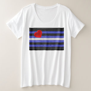 Drapeau de fierté en cuir SlipperyJoe's noir bleu