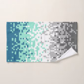 Drapeau de fierté frayromantique abstrait pixelisé (Serviette à main)