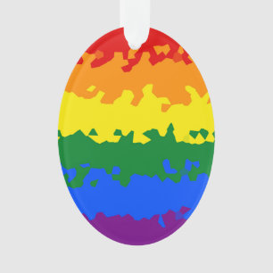 Drapeau de fierté gay arc-en-ciel mosaïque abstrai
