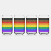 Drapeau de fierté gay inclusif de SlipperyJoe text (Dos)
