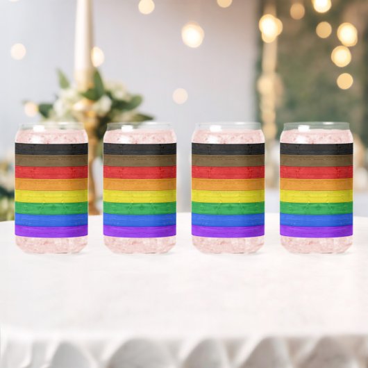 Drapeau de fierté gay inclusif de SlipperyJoe text (Insitu (Mariage))