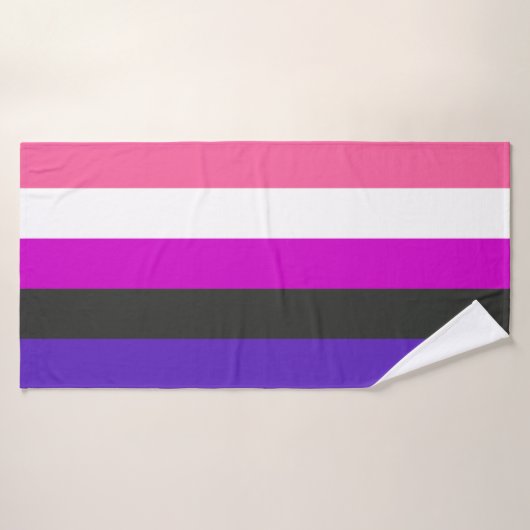 Drapeau de fierté genderfluid (Serviette de bain)
