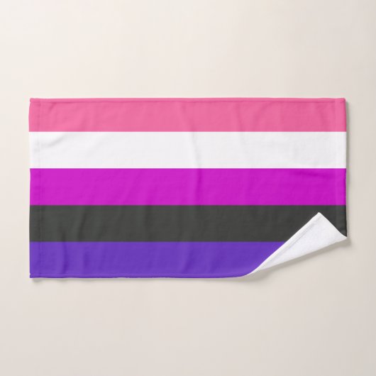 Drapeau de fierté genderfluid (Serviette à main)