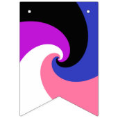 Drapeau de fierté Genderfluid abstrait à spirale B (Troisième drapeau)