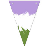 Drapeau de fierté Genderqueer abstrait ZigZag épic (Premier drapeau)