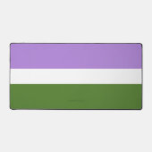 Drapeau de fierté genderqueer de SlipperyJoe lavan (Recto)