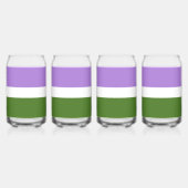 Drapeau de fierté genderqueer de SlipperyJoe lavan (Gauche)