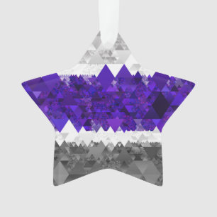 Drapeau de fierté Greygender Boho Géométrique Mod 