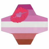 Drapeau de fierté lesbienne au rouge à lèvres Slip (Plat)