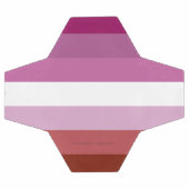 Drapeau de fierté lesbienne de SlipperyJoe féminin (Plat)