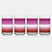 Drapeau de fierté lesbienne de SlipperyJoe's fémin (Dos)