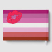 Drapeau de fierté lesbienne lipstick SlipperyJoe f (Verso)