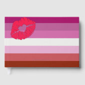 Drapeau de fierté lesbienne lipstick SlipperyJoe f (Recto)