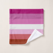 Drapeau de fierté lesbienne (Origine) (Gant de toilette)