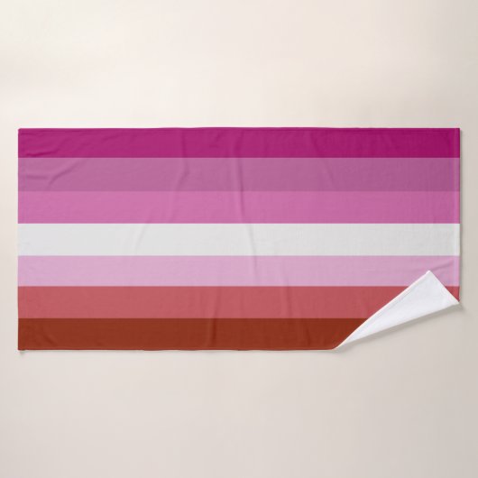 Drapeau de fierté lesbienne (Origine) (Serviette de bain)
