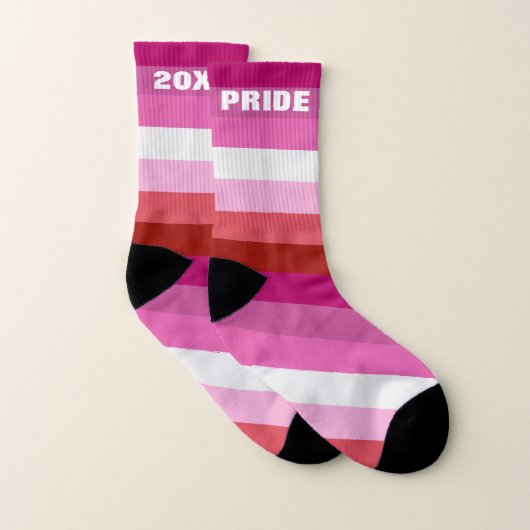 Drapeau de fierté lesbienne rose, blanc, bandes ro (Paire)