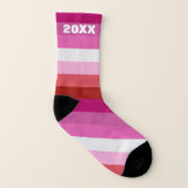 Drapeau de fierté lesbienne rose, blanc, bandes ro (Gauche intérieur)