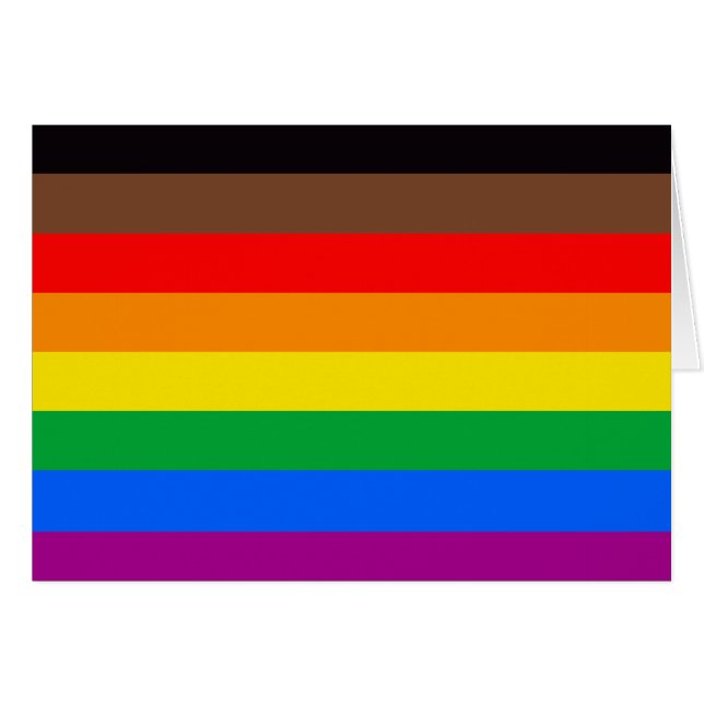 Drapeau de fierté LGBTQ (8 bandes) (Devant horizontal)