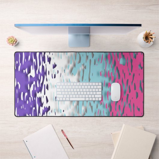 Drapeau de fierté multisexuel funky trippy ondulé  (Bureau 1)