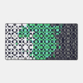 Drapeau de fierté neutrois abstrait pixelisé psych (Recto)