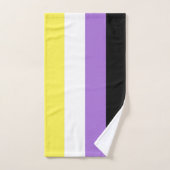 Drapeau de fierté non binaire (Serviette à main)