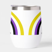 Drapeau de fierté non binaire arc-en-ciel (Droite)