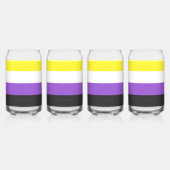 Drapeau de fierté non binaire de SlipperyJoe's jau (Dos)