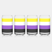 Drapeau de fierté non binaire de SlipperyJoe's jau (Recto)