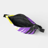 Drapeau de fierté non binaire funky grunge zigzag  (Ouvrir)