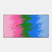 Drapeau de fierté omniromantique abstrait ondulé t (Recto)