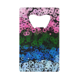 Drapeau de fierté Omniromantique Floral Mignon Rét