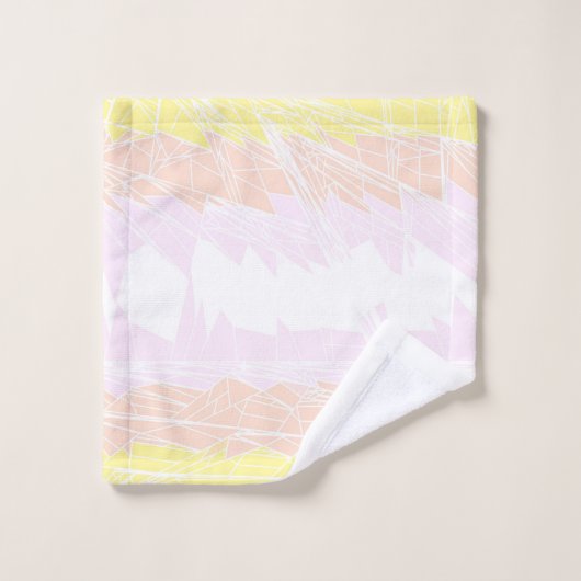 Drapeau de fierté pangender abstrait géométrique g (Gant de toilette)
