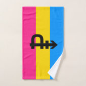 Drapeau de fierté pansexuelle (Serviette à main)