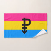 Drapeau de fierté pansexuelle (Serviette à main)