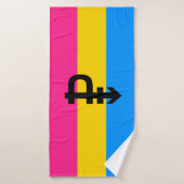 Drapeau de fierté pansexuelle (Serviette de bain)