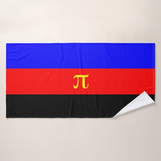 Drapeau de fierté polyamoureuse (Serviette de bain)