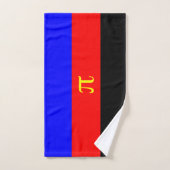 Drapeau de fierté polyamoureuse (Serviette à main)