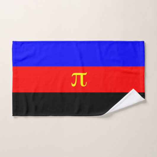 Drapeau de fierté polyamoureuse (Serviette à main)