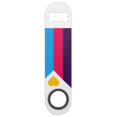 Drapeau de fierté polyamoureuse tricolore de Slipp (Dos)