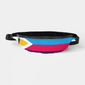 Drapeau de fierté polyamoureuse tricolore de Slipp (Recto)