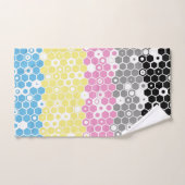 Drapeau de fierté polygender abstrait géométrique (Serviette à main)