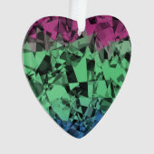 Drapeau de Fierté Polysexuel Groovy Éclectique Rét (devant)