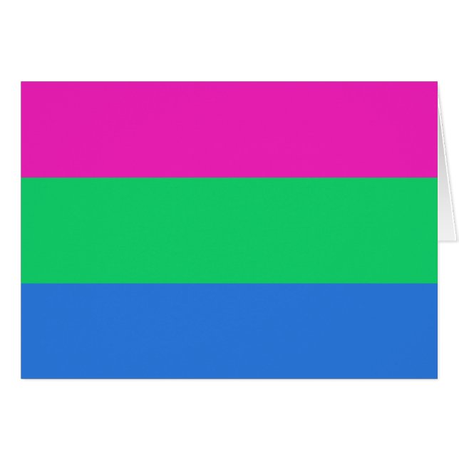 Drapeau de fierté polysexuelle (Devant horizontal)
