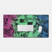 Drapeau de fierté polysexuelle groovy éclectique r (Clavier et souris)