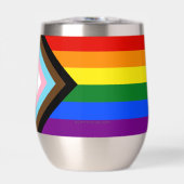 Drapeau de fierté Progress Pride de SlipperyJoe si (Avant)