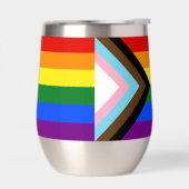 Drapeau de fierté Progress Pride de SlipperyJoe si (Gauche)
