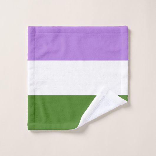 Drapeau de fierté queer (Gant de toilette)