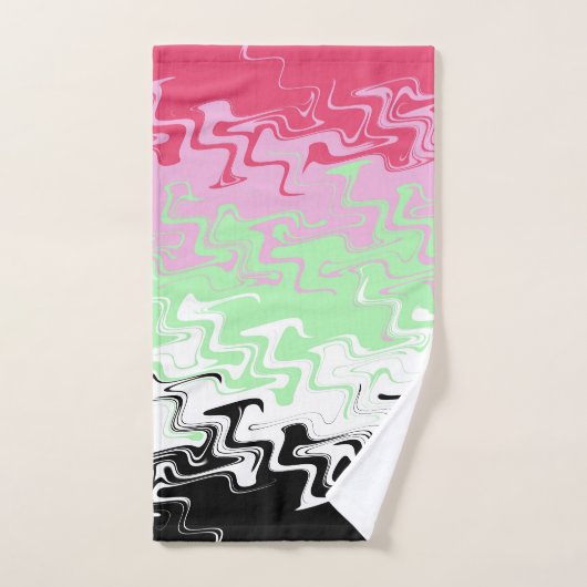 Drapeau de fierté récipromantique abstrait ondoyan (Serviette à main)